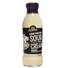 salsa sour cream con mostaza